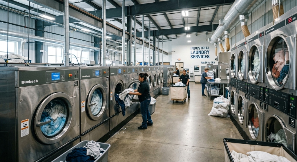 Commercial Laundry Facility in Operation